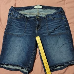 Torrid Bermuda Jean Shorts